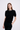 Brushed Cashmere Short-Sleeve Sweater with Pearls